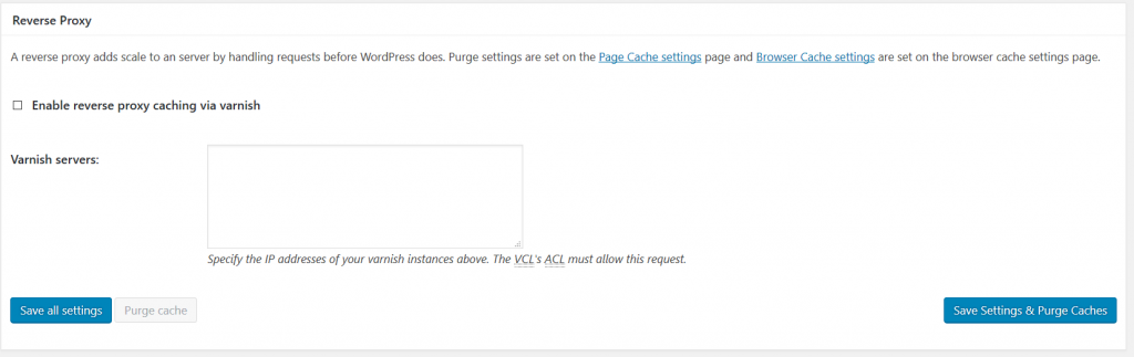 W3TC Reverse Proxy