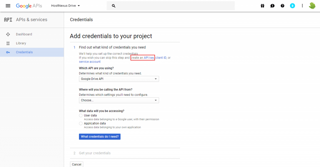 create-google-api-key