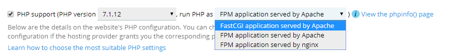 FastCGI or PHP-FPM