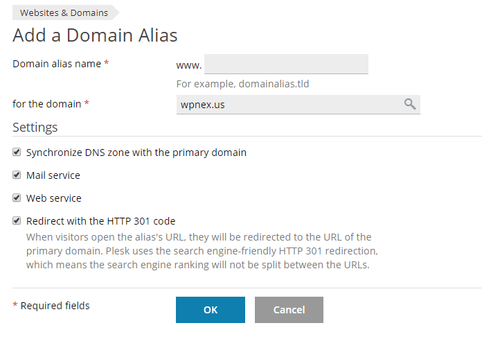 Add Domain Alias