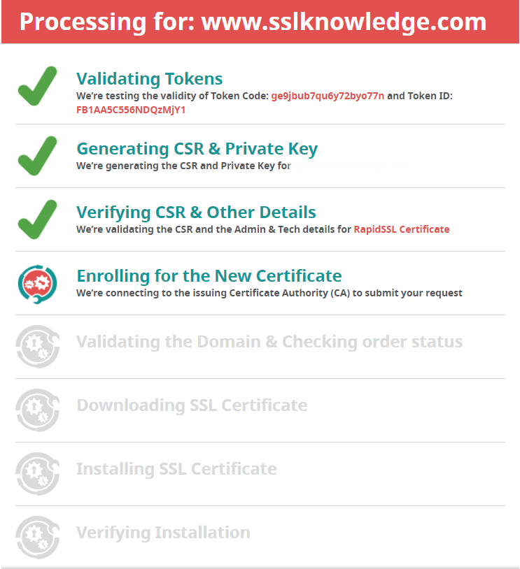 AutoInstallSSL Enrolment