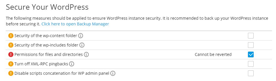 Secure WordPress