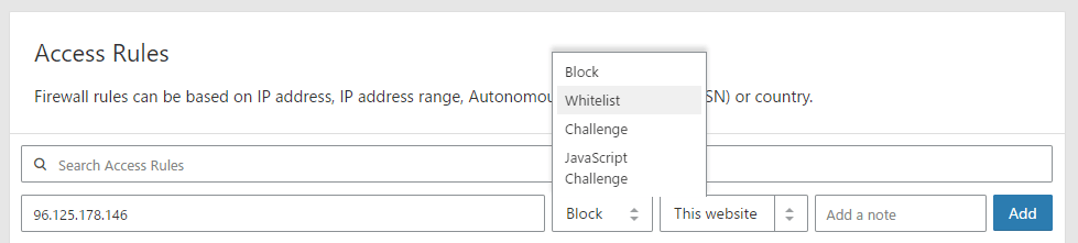 Cloudflare Firewall