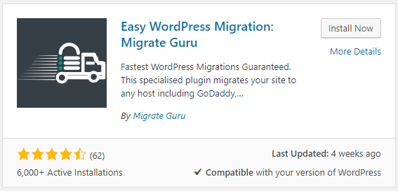 Install Migrate Guru