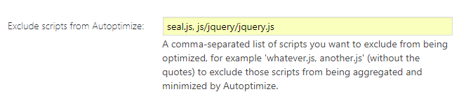 Remove jQuery from Autoptimize exclusion