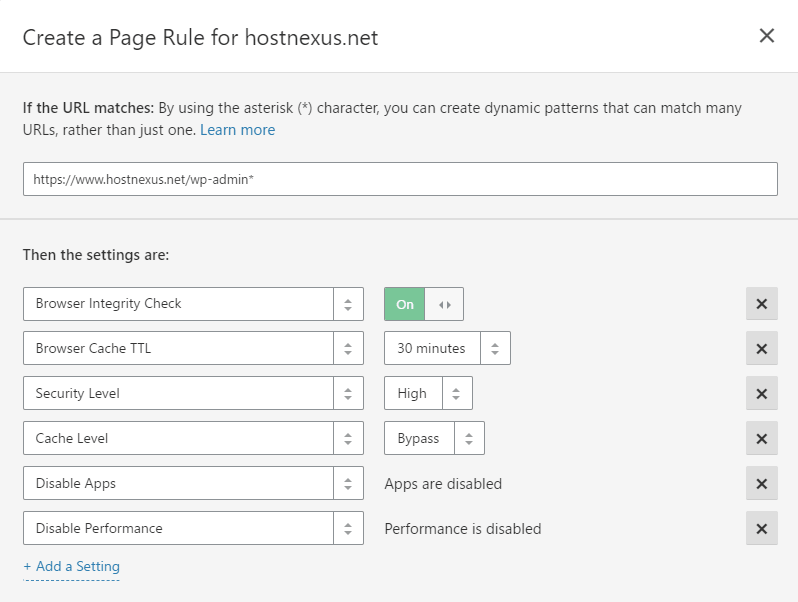 Page Cache Exclude WP Admin